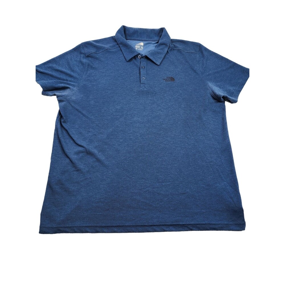 The North Face‎ Mens XXL TTG FlashDry Blue Polo Shirt